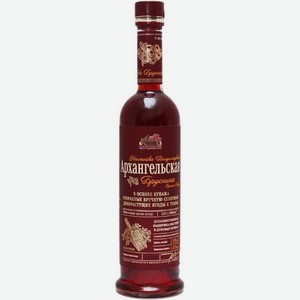 Настойка полусладкая Архангельская Брусника Ручного Сбора 0.5л