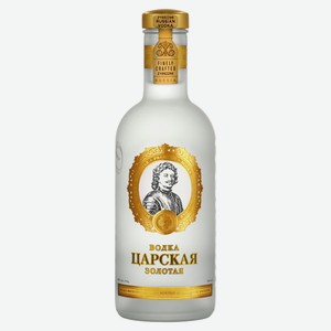 Водка «Царская» Золотая Россия, 0,5 л