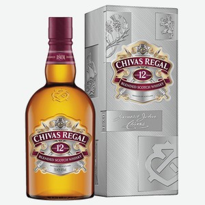 Виски Chivas Regal Blended Scotch Whisky 12 Year Old 40% 1 л.