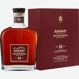 Коньяк ARARAT Vaspurakan 15 y.o. (gift box) 40% 0.5 л.