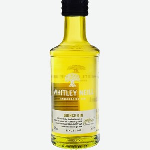 Джин Whitley Neill Quince Handcrafted Dry Gin 43% 0.05 л.