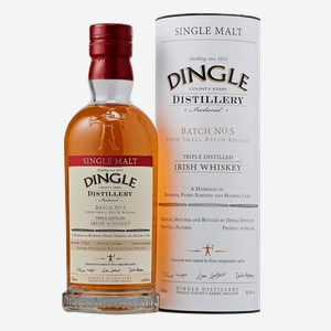 Виски Dingle Batch № 5 Single Malt Irish Whisky (gift box) 46.5% 0.75 л.