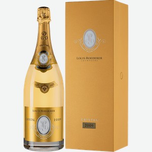 Игристое вино и шампанское Cristal Brut Champagne AOC Louis Roederer (gift box) 12% 1.5 л.