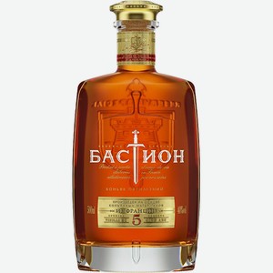 Коньяк Бастион 5 лет 40% 0,5 л /Россия/