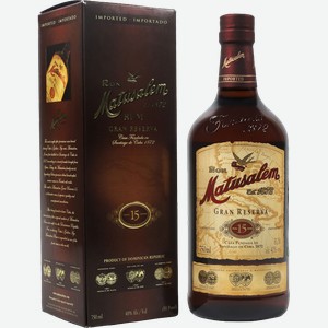 Ром Matusalem Gran Reserva Solera 15 y.o. (gift box) 40% 0.7 л.