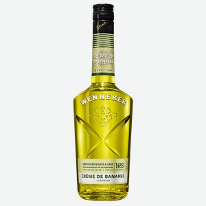 Ликёр Wenneker Creme de Bananes 20% 0.7 л.