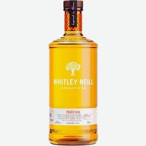 Джин Whitley Neill Peach Handcrafted Dry Gin 43% 0.7 л.