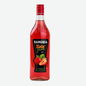 Плодовый алкогольный напиток сладкий  Сангрия Эста со вкусом клубники  9% 1л
