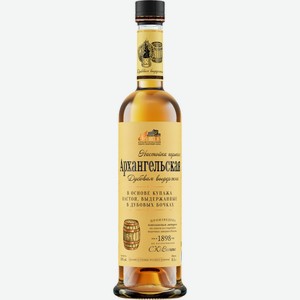 Настойка АРХАНГЕЛЬСКАЯ Дубовая Выдержка горькая алк.40%, Россия, 0.5 L