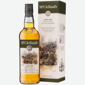 Виски McClelland s Lowland single malt scotch whisky (gift box) 40% 0.7 л.