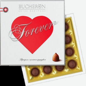 Конфеты Bucheron трюфель с цельным фундуком 225г