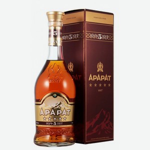 Коньяк Арарат пятилетний армянский 40% 0,7л п/у