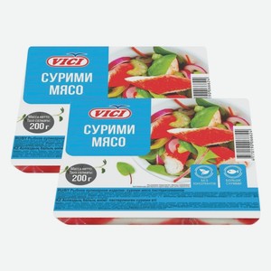 Крабовое мясо охлажденное Сурими Любо есть Вичи 200 г
