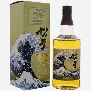 Виски The Matsui The Peated Single Malt Japanese Whisky (gift box) 48% 0.7 л.