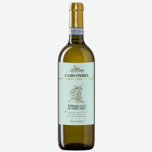 Вино Кампотерра Треббьяно д`Абруццо DOC ABRUZZO Белое Сухое 0.75л