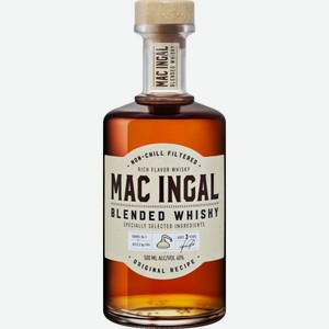 Виски МАК ИНГАЛ Blended Whiskey 3 года 0.5л