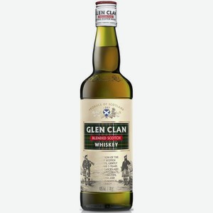 Виски ГЛЕН КЛАН Scotch Blended 0.7л