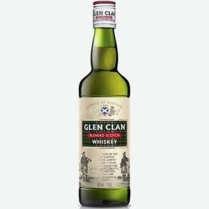 Виски ГЛЕН КЛАН Scotch Blended 0.5л