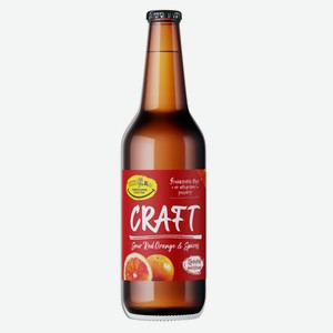 ПИВКО CRAFT кислый эль Sour Ale Red Orange&Spices 4% 0,5л с/б