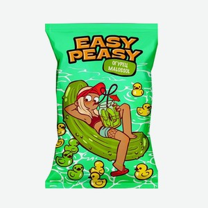 Чипсы EASY+PEASY Малосольный огурец 70гр