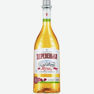 Ликер  Зимняя деревенька  Яблоки на снегу, настойка сладкая, 500 мл