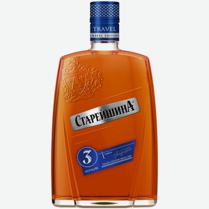 Коньяк  Старейшина  Трэвел Трехлетний, фляга, 500 мл
