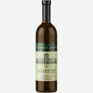 Вино Массандра, Алиготе, 750 мл, Белое, Сухое
