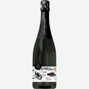 Вино  Кок т э бэль  Кюве №3 Пино Нуар Розе Экстра Брют, 2019, 2019, 750 мл, Игристое-розовое, Сухое