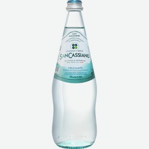 Вода  Сан Кассиано  газированная, в стеклянной бутылке, 750 мл