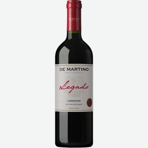 Вино  Де Мартино , Легадо Карменере, 2017, 2017, 750 мл, Красное, Сухое