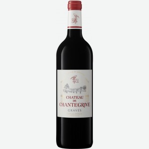 Вино Шато де Шантегрив, Грав Красное, 2016, 2016, 750 мл, Красное, Сухое