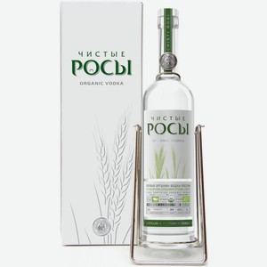 Водка  Чистые Росы , на качелях в подарочной коробке, 3000 мл