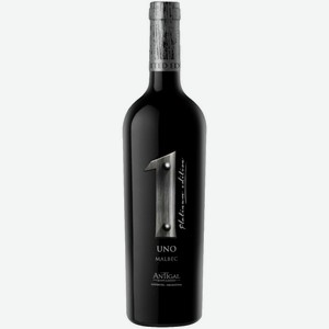 Вино Антигаль,  Уно  Мальбек Платинум Эдишн, 2018, 2018, 750 мл, Красное, Сухое