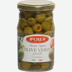 Бакалея Ипосеа, Оливки с Перцем, 314 мл