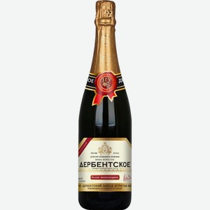Вино  Дербентское  полусладкое, 750 мл, Игристое-белое, Полусладкое