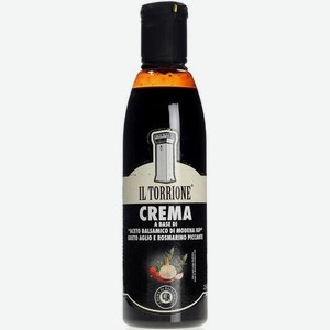 Уксус  Иль Торрионе  Бальзамический соус-крем со вкусом чеснока и розмарина, 250 мл