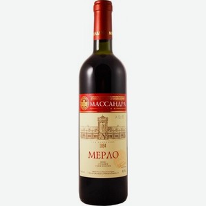 Вино Массандра, Мерло, 750 мл, Красное, Сухое