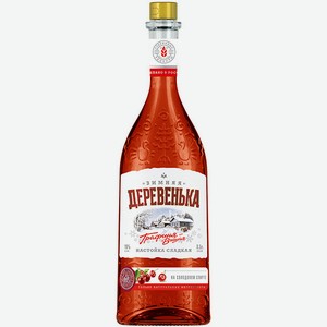 Ликер  Зимняя деревенька  Графиня Вишня, настойка сладкая, 500 мл