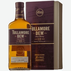 Виски Tullamore Dew 12 y.o. Irish Whiskey (gift box) 40% 0.7 л.
