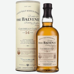 Виски The Balvenie Caribbean Cask 14 Years Old Single Malt Scotch Whisky (gift box) 0.43% 0.7 л.