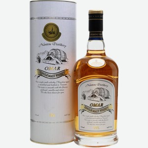 Виски Omar Single Malt Bourbon Type (gift box) 46% 0.7 л.