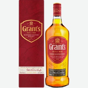 Виски Grant s Triple Wood Blended Scotch Whisky (gift box) 40% 0.7 л.
