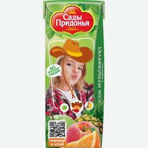 Сок Сады Придонья, мультифрукт, 0,2 л