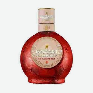 Ликер Моцарт Белый Шоколад С Клубникой 15% 0,5л