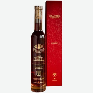Вино Пиллиттери,  Айсвайн  Кабрне Фран Фэмели Резерв, 2017, в подарочной коробке, 2017, 375 мл, Красное, Сладкое
