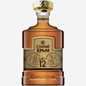 Коньяк  Старый Крым  12-летний, 500 мл