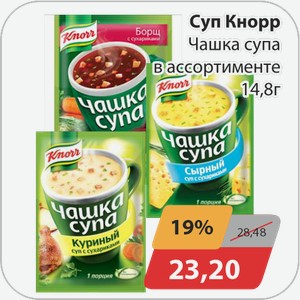 Суп Knopp Чашка супа в ассортименте 14,8 г