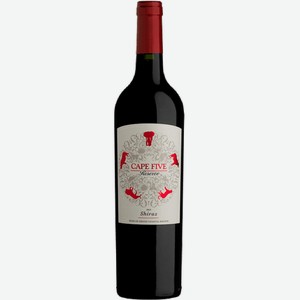 Вино Cape Five Shiraz Reserve 0.75л.