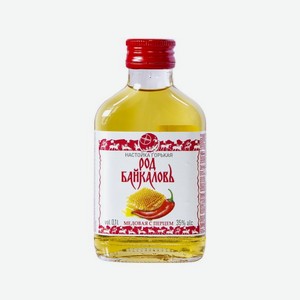 Настойка горькая РОД БАЙКАЛОВЪ Медовая с перцем 35% 100мл