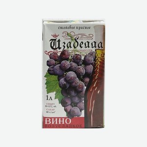 Вино России БАХУС Изабельное кр п/сл 12% 1л т/п